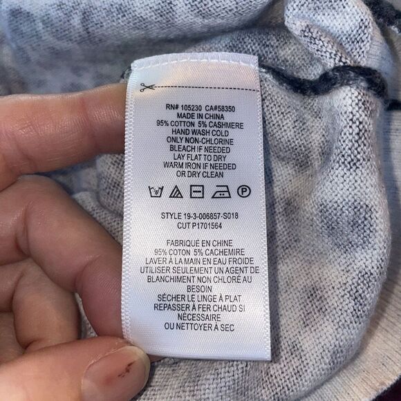 Equipment Femme Leopard Print Sweater Grey Cotton/Cashmere NWT Size Small - Picture 7 of 7